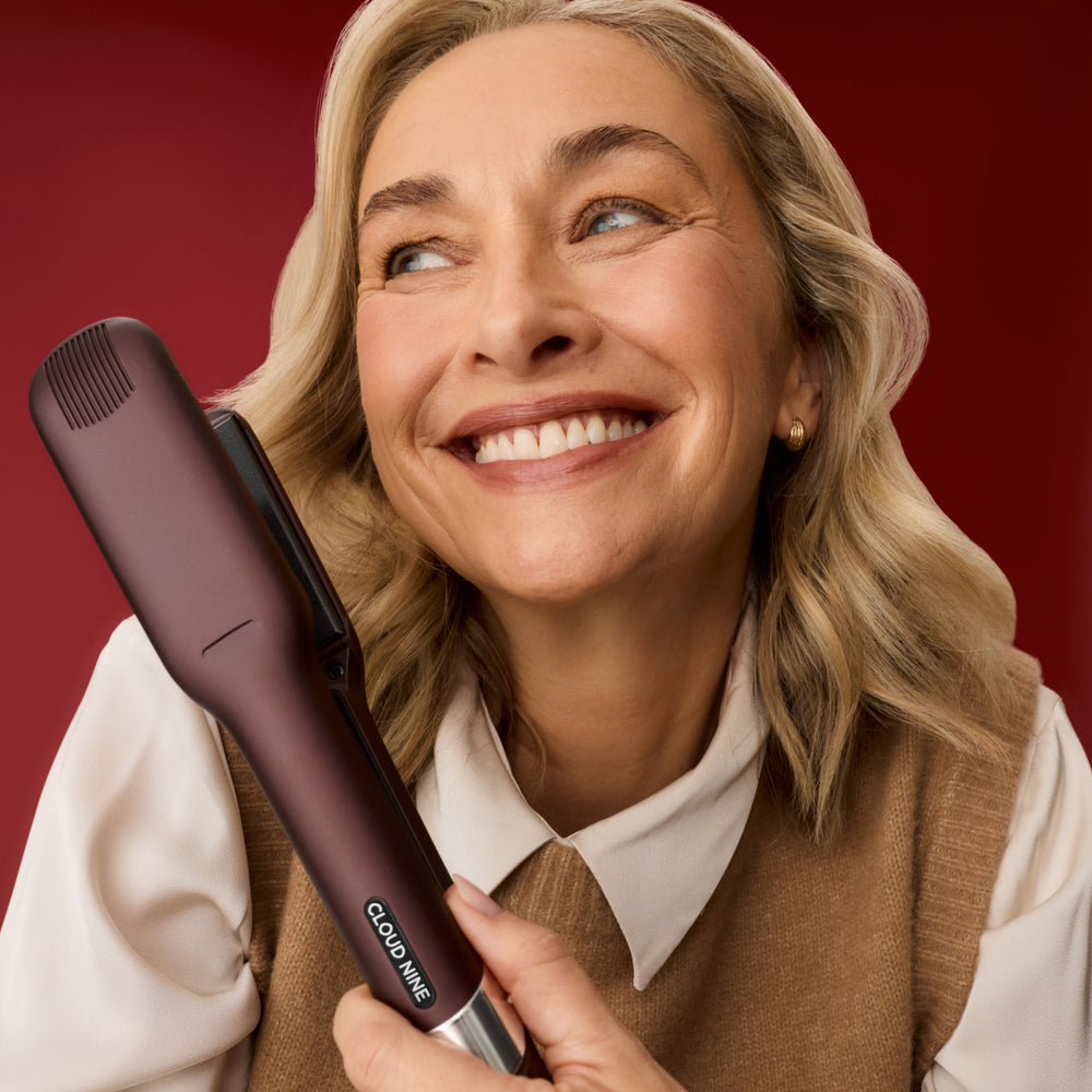 Dark Burgundy Wide Iron Piastra