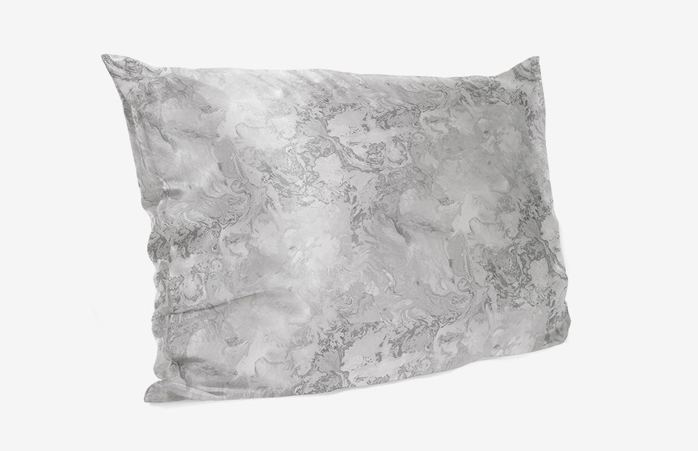 Federa cuscino - Argento marmo